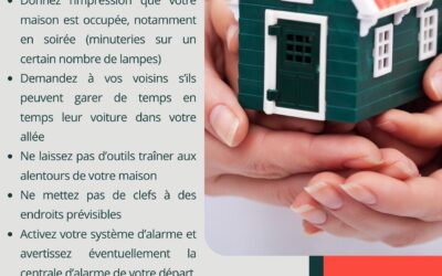 En vacances ? Vous pouvez demander une surveillance