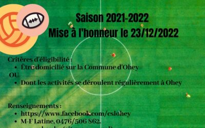 Mérite sportif 2021-2022 – Inscrivez-vous ici
