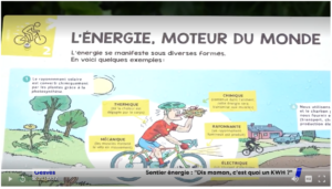Capture d'écran du reportage de Bouké sur "Dis maman c'est quoi un kilowattheure ?"