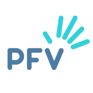 Logo du PFV, la plateforme francophone du volontariat