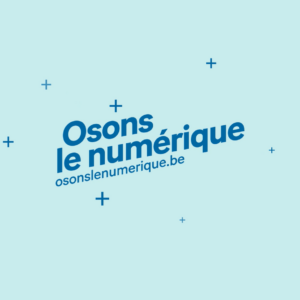 Visuel de support pour le lien vers la vidéo en ligne "Osons le numérique" à propos de l'E.P.N. d'Ohey