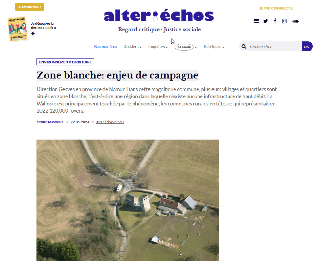 Capture d'écran du site
