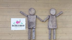 Personnages du Potager didactique au parc Rosoux 