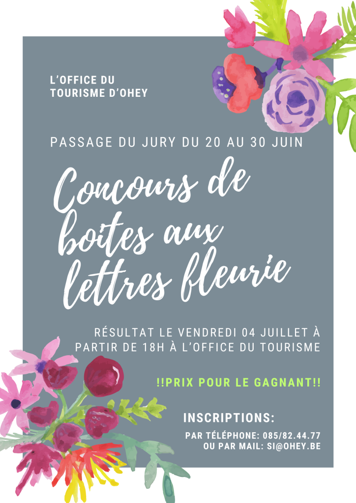 Affiche définitive concours de boites aux lettres fleuries
