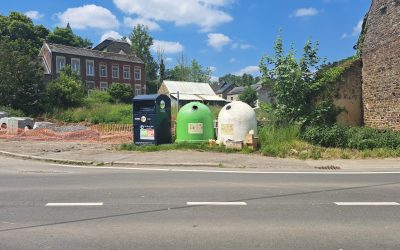 Perwez – Déplacement provisoire du site de bulles à verre / bulle à vêtements