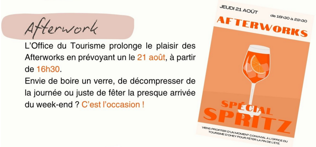 Afterwork du 21 août