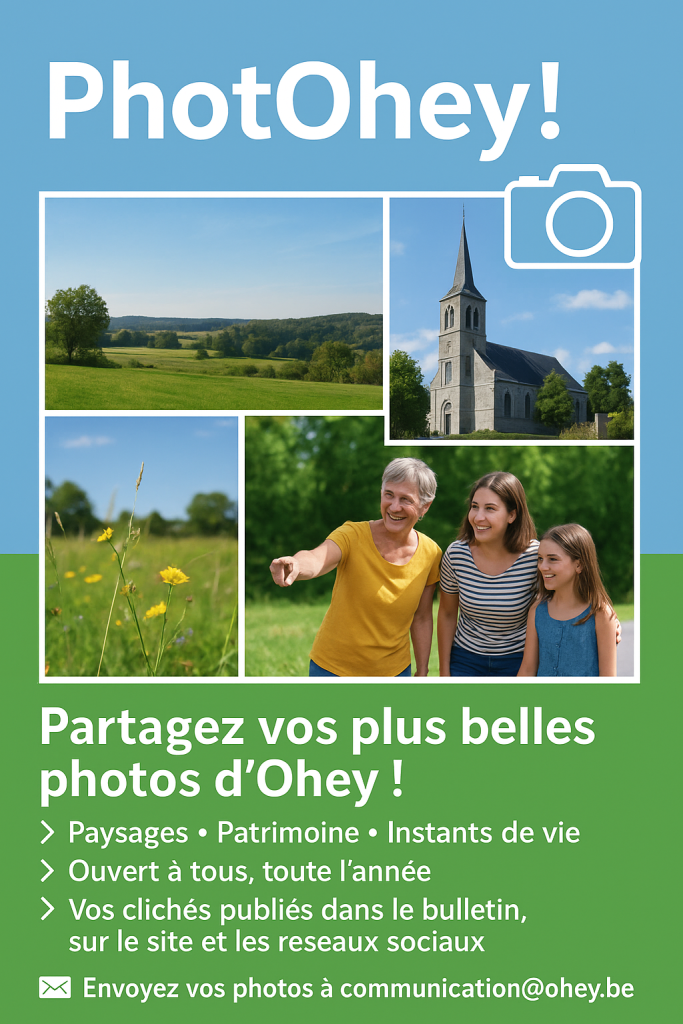 visuel qui invite à partager les plus beaux clichés photographiques avec la Commune
