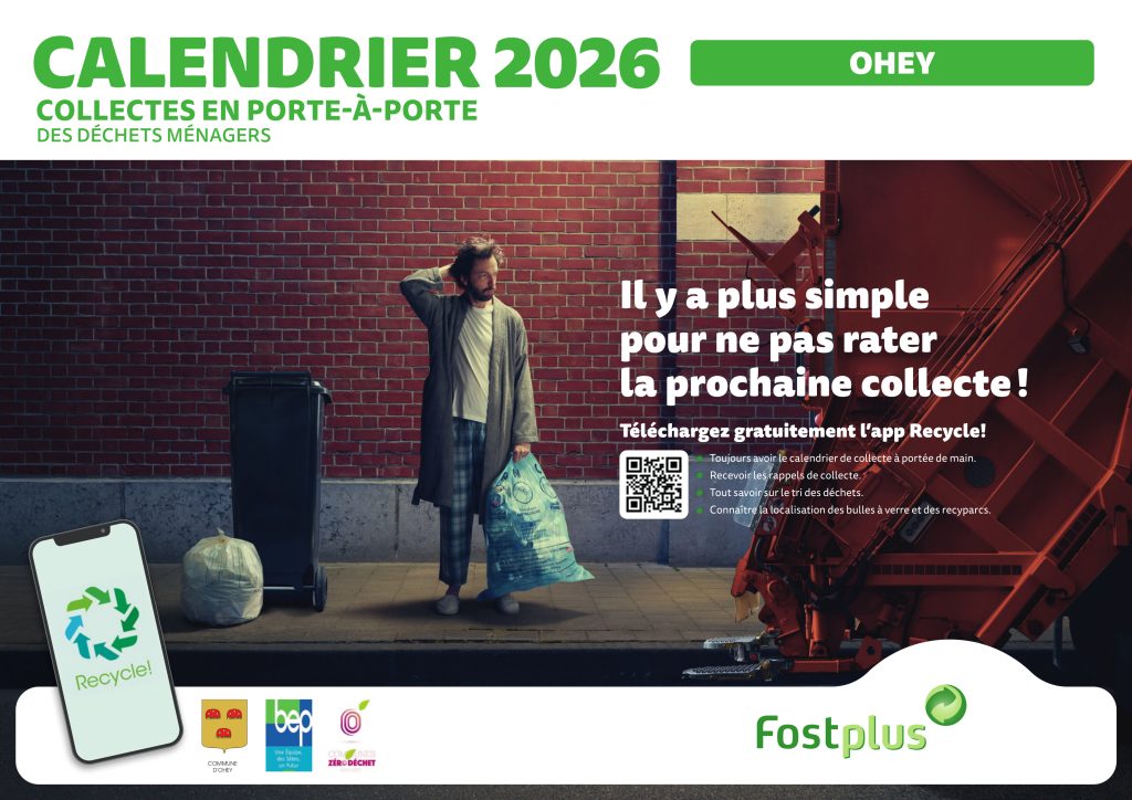 Couverture du calendrier des collectes 2026