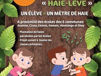 Projet « Haie-lève » du Parc naturel avec les écoles