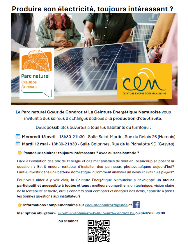Affiche : Produire son électricité, toujours intéressant ?