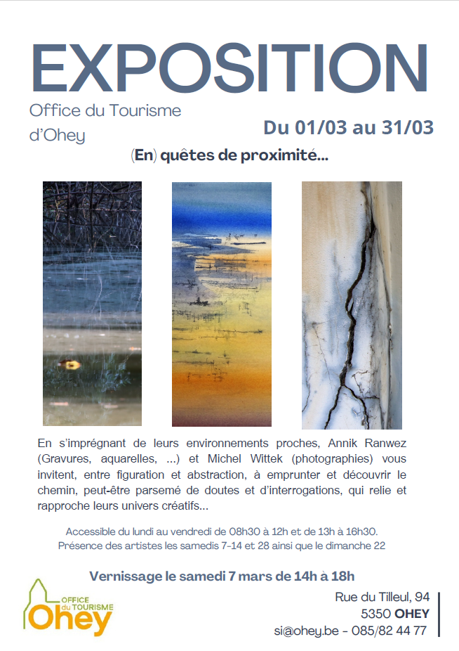 Affiche de l'expo (En) quêtes de proximité...