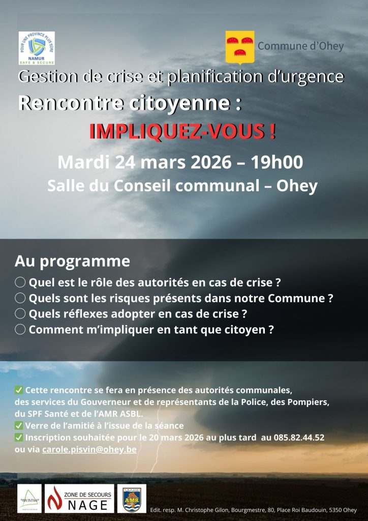 Affiche de la réunion citoyenne