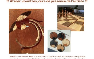 Exposition à l&rsquo;Office du tourisme : Allana, marqueterie