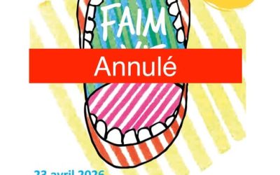 Conférence gesticulée « Faim de Vie » (23/04) ANNULÉE !