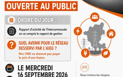 Séance publique du Conseil d’administration de l’AIEG – 16 septembre 2026