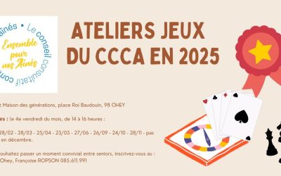 Atelier Jeux du CCCA en 2025 (prochain rendez-vous le 24/10)