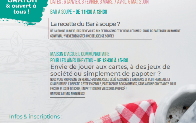 BAR à Soupe GRATUIT & ouvert à tous ! (prochain rendez-vous le 03/03/2026)