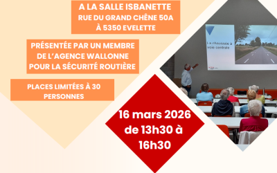 REMISE À NIVEAU DU CODE DE LA ROUTE FORMATION RÉSERVÉE AUX SÉNIORS OHEYTOIS