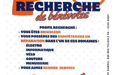 Le Repair Café d&rsquo;Ohey recherche des bénévoles