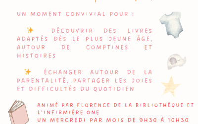 Moments de rencontre entre parents et enfants, de 0 à 3 ans (09/09 au 02/12/2026)