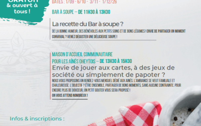 BAR à Soupe GRATUIT & ouvert à tous ! (prochain rendez-vous le 01/09/2026)