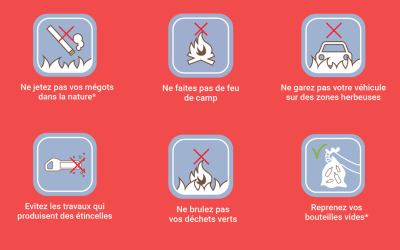 Risque d’incendie en milieu naturel : Recommandations et interdictions