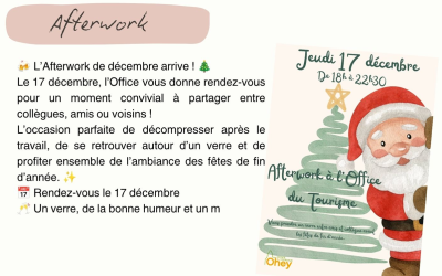 Afterwork à l’Office du tourisme (jeudi 17/12/2026)