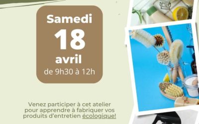 Ohey – Commune Zéro déchet – Atelier de fabrication de produits d’entretien écologiques le samedi 18/04 de 9h30 à 12h00