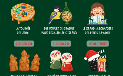 Oh…Extra ! l’accueil extrascolaire du mercredi après-midi : programme de novembre et décembre 2026